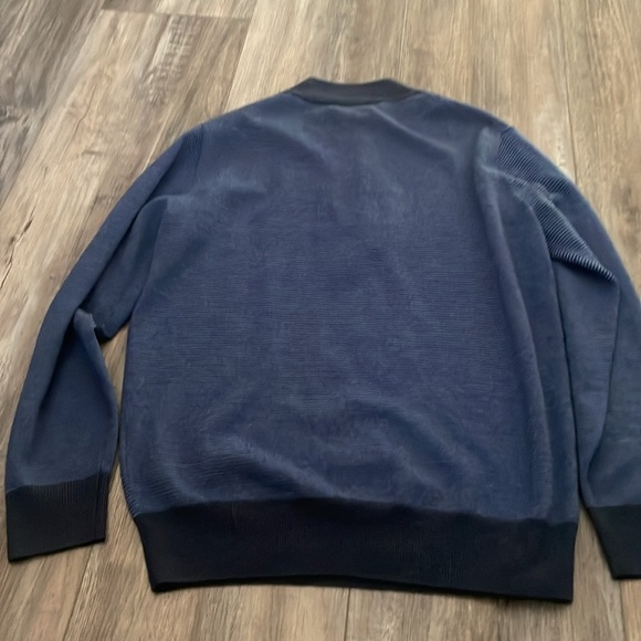 Peter Millar merino wool blue quarterzip small - Picture 3 of 8